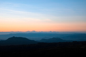 landscape photo at the morning before the sun rises
