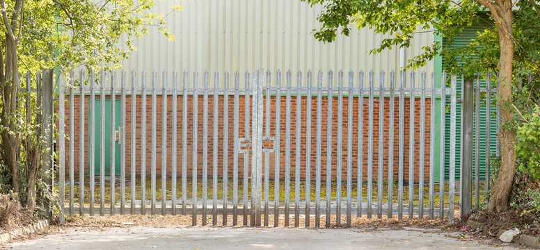 security fence constructed out of strong palisade fencing