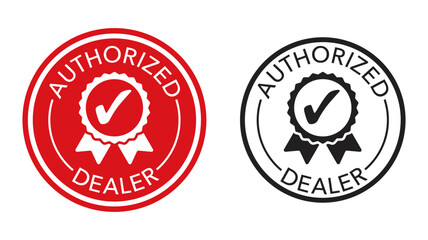 Authorized dealer red stamp