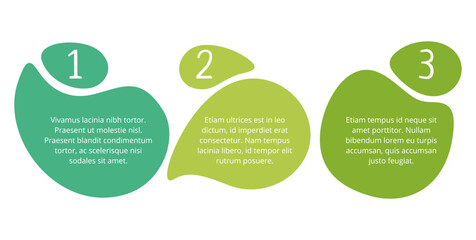 3 steps eco-friendly goals infographic template