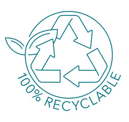 Fully Recyclable stamp in thin line