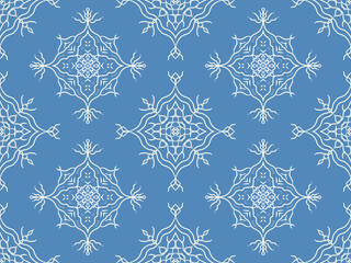 Geometric ethnic pattern design for background or wallpaper clothing wrapping Batik fabric illustration embroidery style.
