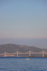 New modern Peljesac Bridge, connecting southeastern Croatian semi-exclave to the rest of the country.
