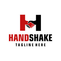 Fototapeta premium handshake logo template design creative