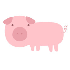 pig animal,cute animal design