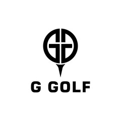 Fototapeta premium g golf logo template design creative