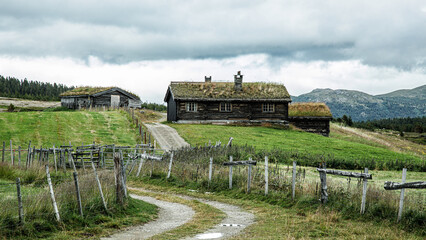 Maisons et fermes typiques de norvège
