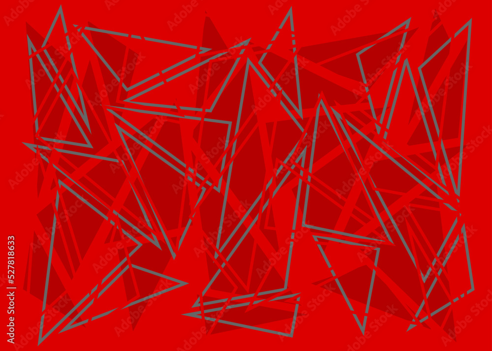 Poster abstract background with overlapping triangle line pattern