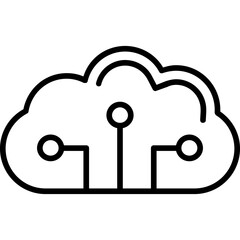 Cloud Circuit Icon