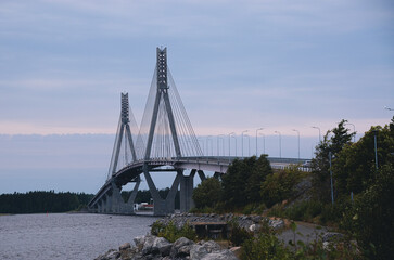 scenic view of sail ship bridge