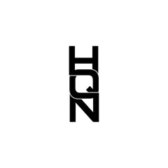 hqn letter original monogram logo design
