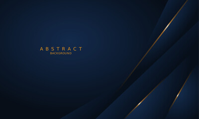 dark blue luxury premium background and gold line.