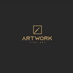 Artwork drawing logo