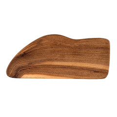 Isolated unusual shape wooden cutting board