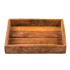 Wooden vintage dark brown serving tray