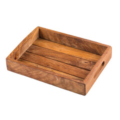 Wooden vintage dark brown serving tray