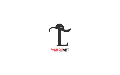 L logo fashion company. text identity template vector illustration for your brand.