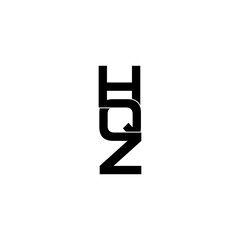 hqz letter original monogram logo design