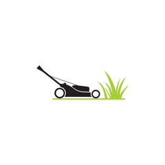 lawn mower logo vector Template