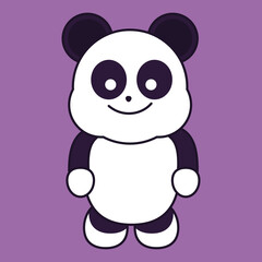 Cute Panda Vector design fit for Mascot,Logo,cover,fashion,sticker,icon,business,etc.