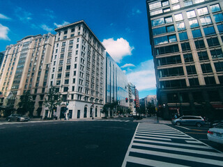 A view of buildings and everyday streets in Washington, D.C