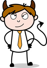 cartoon child vector illustration with 2d 