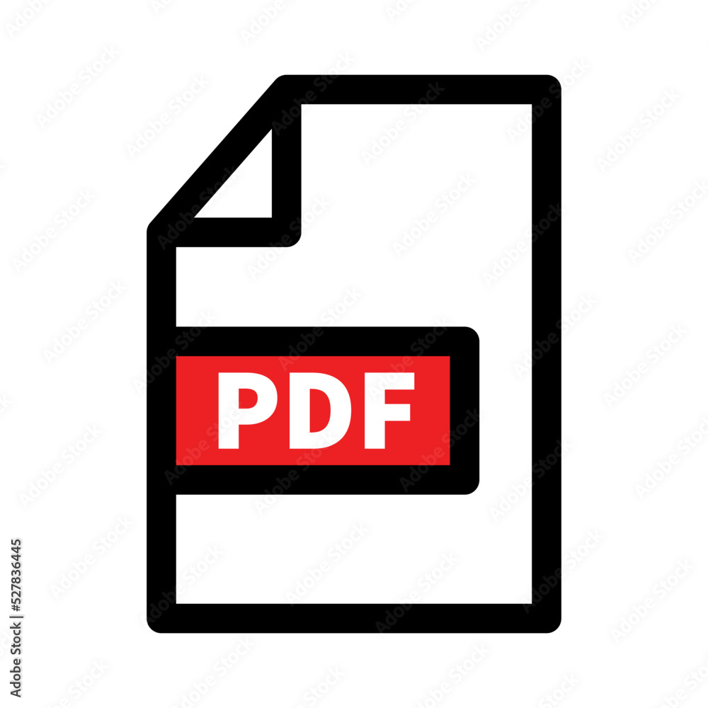 Poster pdf file icon. electronic document icon. pdf extension file. vector.