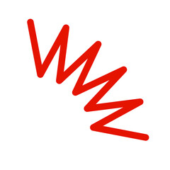 Emotional sign of surprise or shock. Accident or emphasis. Vector.