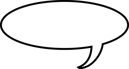 black and white speech bubble