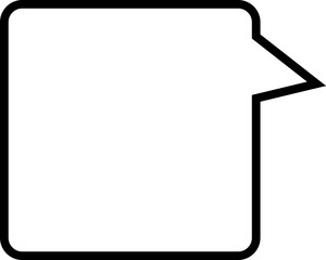 text box for any text with bubble