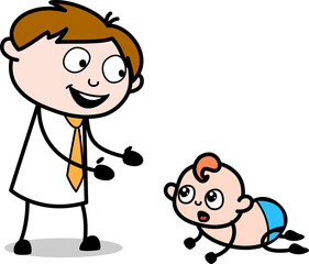 child playing with a another child