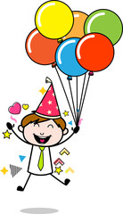 kids playing with balloons