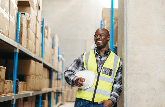 Warehouse Voice Picker Smiling Happily