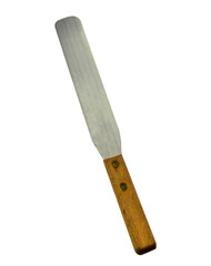 kitchen frying spatula isolated on white