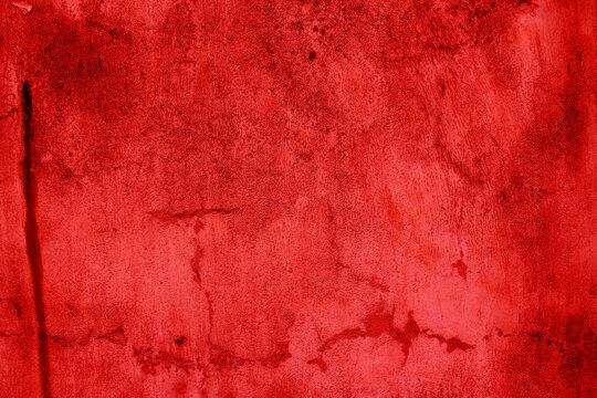 Red grunge abstrack background texture red concrete wall. horror and scary concept
