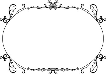 Decorative frame in vintage style.