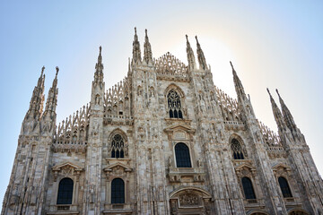 Fototapeta premium Milan Cathedral on summer day, Duomo