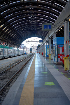 train station in Milano town day