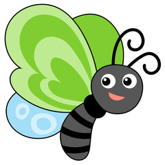 Butterfly cartoon Filled Clipart