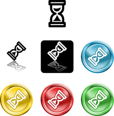 hour glass icon symbol