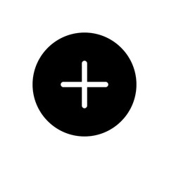Obraz premium add glyph icon