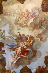 Sant'Antonio alla Motta's church, Varese. Ceiling fresco.