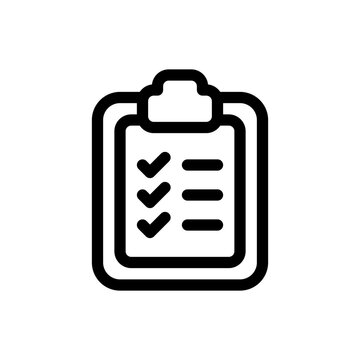 Checklist Line Icon