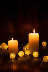 キャンドルの明かり