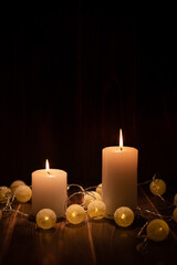 キャンドルの明かり