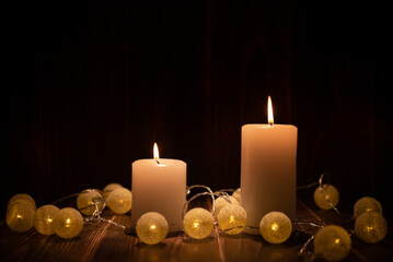 キャンドルの明かり