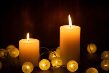 キャンドルの明かり