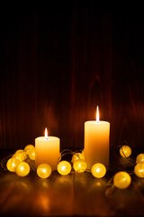 キャンドルの明かり