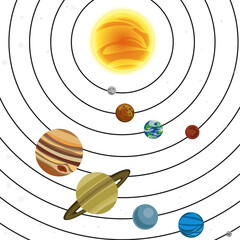 Illustration of solar system © Christos Georghiou