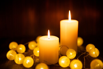 キャンドルの明かり